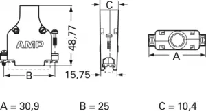 5745171-2 AMP D-Sub Gehäuse