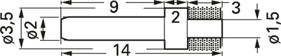 42.0062 Stäubli Electrical Connectors Steckerstifte für Leiterplatten