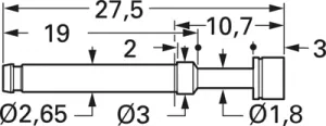 1060-DX-3.0NE-AU-2.3 C PTR Prüfstifte