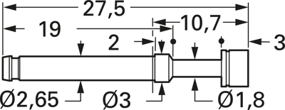 1060-FX-3.0NE-AU-4.0 C PTR Prüfstifte