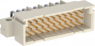 Messerleiste, Typ 3C, 30-polig, a-b-c, RM 2.54 mm, Lötstift, abgewinkelt, vergoldet, 254325