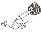 0142ADLF22/SB Ersa Lötspitzen, Entlötspitzen und Heißluftdüsen Bild 2