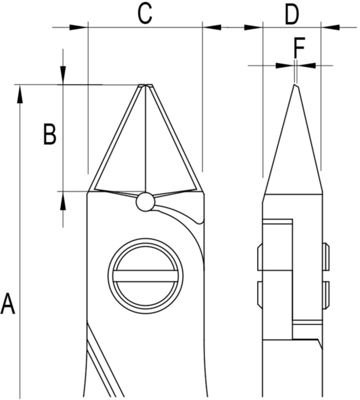 ES5351.CR.BG ideal-tek Seitenschneider, Vornschneider Bild 3