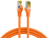 Patchkabel, RJ45-Stecker, gerade auf RJ45-Stecker, gerade, Cat 6A, S/FTP, LSZH, 0.15 m, orange