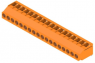 Leiterplattenklemme, 18-polig, RM 5 mm, 0,08-6,0 mm², 20 A, Schraubanschluss, orange, 2429660000