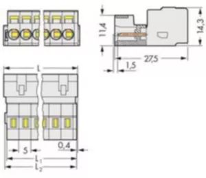 721-605 WAGO PCB Connection Systems