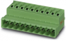 Pin header, 9 pole, pitch 5.08 mm, straight, green, 1942662