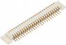 Connector, 24 pole, 2 rows, pitch 0.5 mm, SMD, Header, gold-plated, AXK6F24547YG