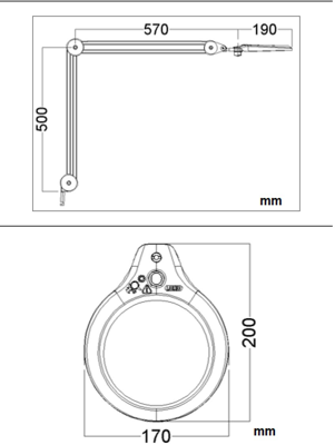 9-101 Bernstein Magnifying Lamps Image 2