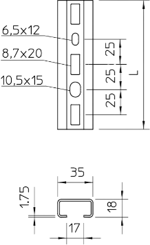 1104349 OBO Bettermann DIN Rails Image 3