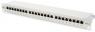 Patch panel, LSA, (W x H x D) 482 x 44 x 109 mm, gray, DN-91624S