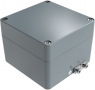 Aluminum EX enclosure, (L x W x H) 122 x 120 x 91 mm, gray (RAL 7001), IP66, 251212090