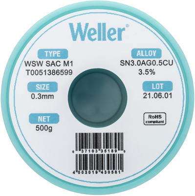 WSW SAC M1 0,3MM 500G Weller Solder Wires Image 3