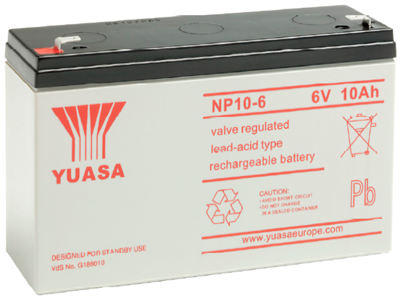 NP10-6 Yuasa Lead-Acid Batteries, Lithium-Ion Batteries Image 1