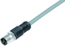 Sensor actuator cable, M12-cable plug, straight to open end, 8 pole, 2 m, PVC, gray, 2 A, 77 3529 0000 20708-0200