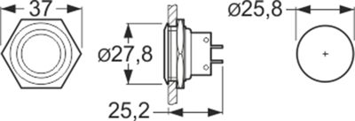 MP0027/3 BULGIN Pushbutton Switches Image 2