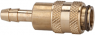 Quick-release coupling NW 5, bare brass, spout LW5