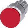 Mushroom pushbutton, unlit, latching, waistband round, red, mounting Ø 22.3 mm, 3SU1050-1AA20-0AA0