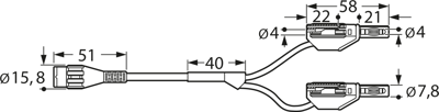 67.9800-160 Stäubli Electrical Connectors Test Leads Image 2