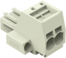 1-wire female connector, 2 pole, pitch 7.62 mm, 0.5-10 mm², AWG 20-8, 41 A, 1000 V, push-in, 831-3102/107-000