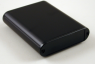 Aluminum enclosure, (L x W x H) 80 x 71 x 19 mm, black (RAL 9005), IP54, 1455B802BK