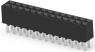 Socket header, 26 pole, pitch 2.54 mm, straight, black, 6-534998-3