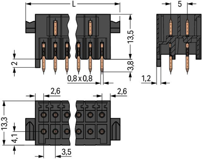 713-1464/037-000 WAGO PCB Connection Systems Image 2