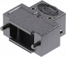 D-Sub connector housing, size: 1 (DE), straight 180°, cable Ø 1.5 to 7.5 mm, thermoplastic, shielded, silver, 09670090483