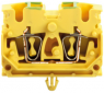 Through terminal block, spring balancer connection, 0.5-2.5 mm², 4 pole, 24 A, 8 kV, yellow, 1713000000