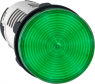 Signal light, illuminable, waistband round, green, mounting Ø 22 mm, XB7EV03BP