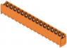 Pin header, 16 pole, pitch 5.08 mm, straight, orange, 1147770000