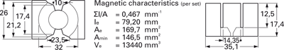 B65881A0000R087 EPCOS Ferrite cores Image 2