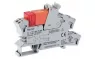 Relay module, Uin 115VAC, 1 changeover contact, 16A, Red status, Module width 15 mm, 2,50 mm², gray