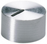 Rotary knob, 4 mm, polycarbonate, silver, Ø 12 mm, H 7.2 mm, A1412441