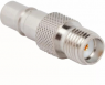 Coaxial adapter, 50 Ω, QMA socket to SMA socket, straight, 242262