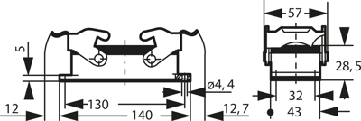 09300240301 Harting Housings for HDC Connectors Image 2