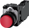 Pushbutton, red, unlit , mounting Ø 22.3 mm, IP20/IP66/IP67/IP69/IP69K, 3SU1100-0BB20-1FA0