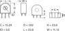 Current converter, 100 Ω (100R), 15 A, -50 °C