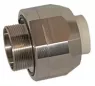 Straight hose fitting, M40, stainless steel, IP67, silver, (L) 16 mm