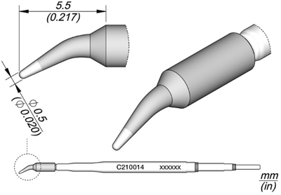 C210014 JBC Soldering tips, desoldering tips and hot air nozzles