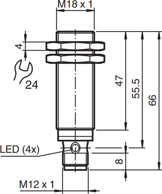 NXB8-18GM50-E2-V1 PEPPERL+FUCHS Proximity Switches, Reed switches Image 2