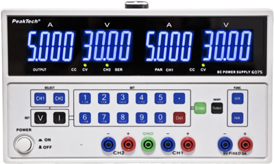 P 6075 PeakTech Bench Power Supplies and Loads Image 2