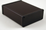 Aluminum enclosure, (L x W x H) 160 x 120 x 51 mm, black (RAL 9005), IP54, 1455Q1602BK