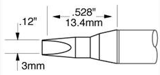 SFV-CH30AR METCAL Soldering tips, desoldering tips and hot air nozzles Image 3