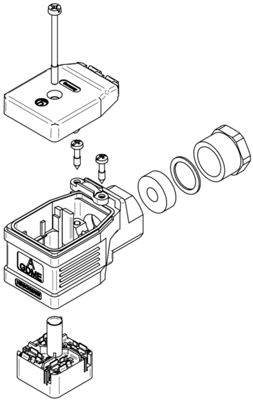 933031100 Hirschmann Automation and Control DIN Valve Connectors Image 2