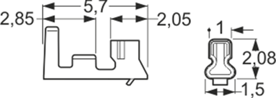 SPH-002T-P0.5S JST Crimp Contacts Image 2