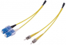 FO duplex patch cable, SC to 2x ST, 10 m, G657A1, singlemode 9/125 µm