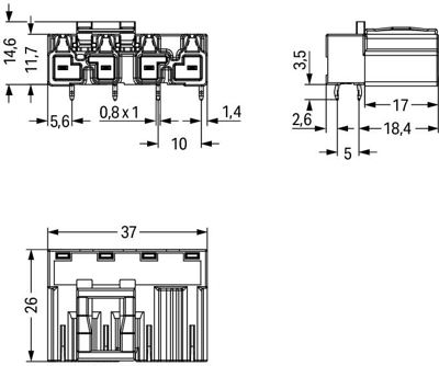 770-874/011-000/073-000 WAGO Device Connectors Image 2