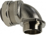 90° hose fitting, NPT 1 1/4", brass, nickel-plated, IP67, metal