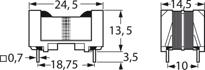 B82732F2451B001 EPCOS Fixed Inductors Image 2